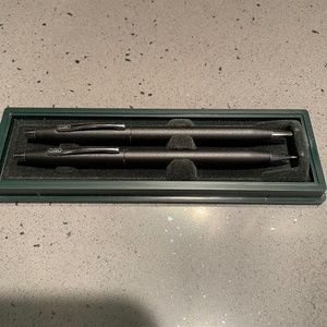 Never used vintage Cross black ballpoint pen & pencil set